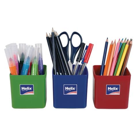 Helix Pencil Pots - Pack of 12, Assorted Colours