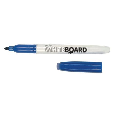 Helix Whiteboard Pens, Broad Tip, Blue – Pack of 24