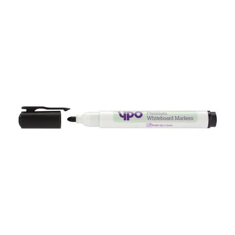 YPO Premium Drywipe Marker Bullet Tip Black Pk50
