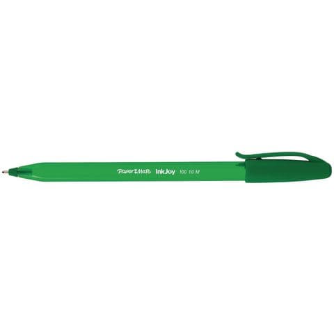 Paper Mate Inkjoy 100 Cap, Green – Pack of 50