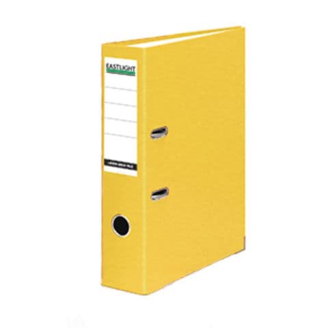 Premium Lever Arch File, A4, Paper on Board, Yellow