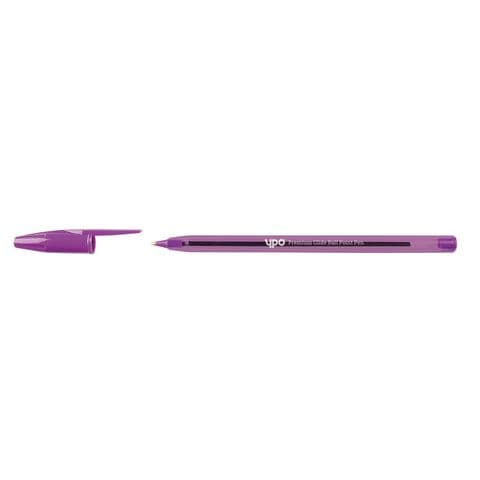 YPO Premium Glide Ballpoint Pens, Purple - Pack of 50.