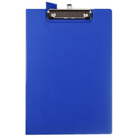 Clipboard with Folding Cover -  Pack of 10. Blue