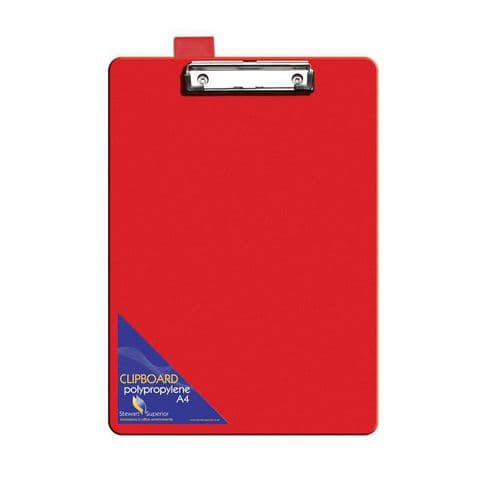 A4 Clipboards - Pack of 12. Assorted Colours