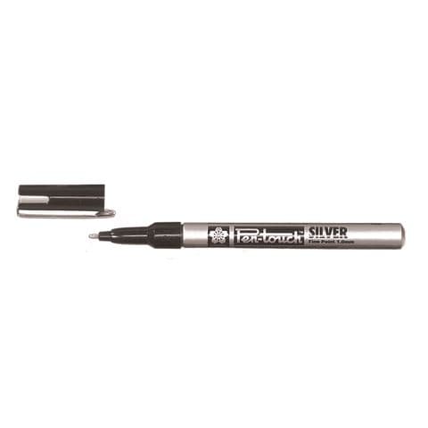 Sakura Pen-Touch Marker, Fine Tip - Silver