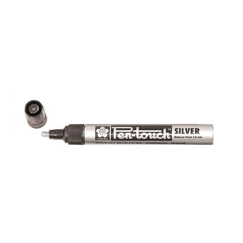 Sakura Pen-Touch Marker, Medium Tip - Silver
