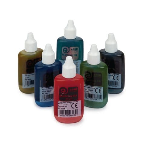 Marbling Inks 6 x 25ml Pearlised Colours