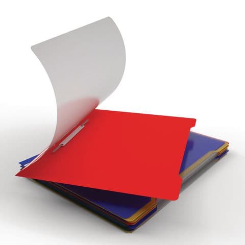YPO Report Files, A4, Polypropylene, Assorted Colours - Pack of 25