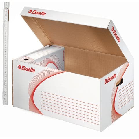 Esselte Standard Storage and Transportation Boxes, Top Opening - Pack of 10