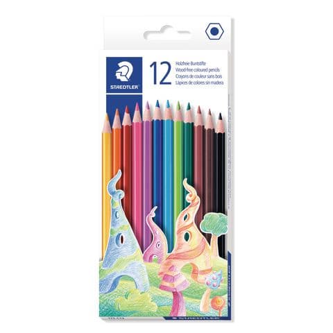 Staedtler Wood Free Colouring Pencils - Pack of 12