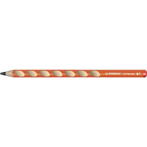 STABILO&reg; EASYgraph HB Graphite Pencil Right Handed Orange Barrel - Box of 12