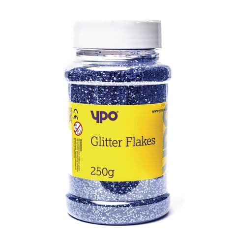 YPO Glitter Flakes, 250g – Blue