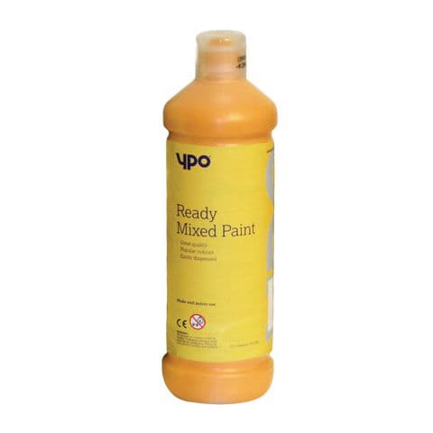 YPO Ready Mixed Paint, Brilliant Yellow – 600ml Bottle