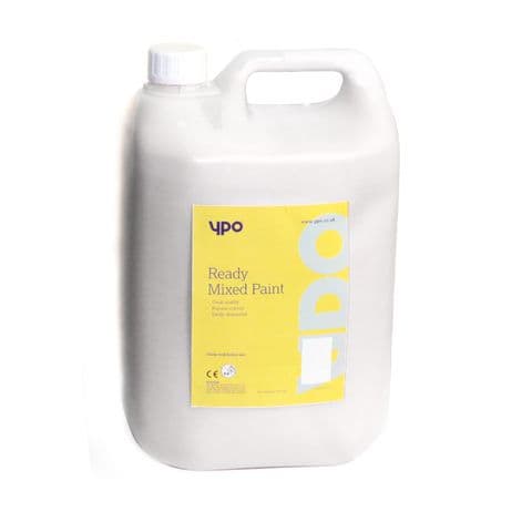 YPO Ready Mixed Paint, White – 5 Litre Bottle