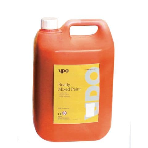 YPO Ready Mixed Paint, Orange – 5 Litre Bottle