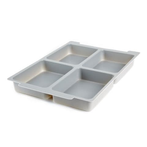 Gratnells Plastic Tray Inserts - 4 Section