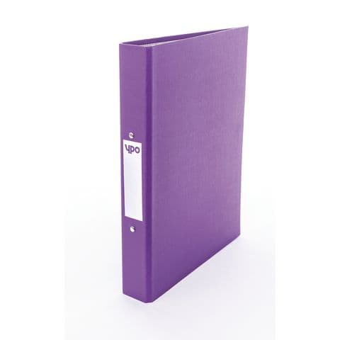 YPO Ring Binder, A4, Paper on Board, 2 Ring, Purple - Pack of 10