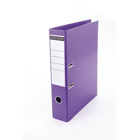 Lever Arch File, Foolscap, Polypropylene, Purple – Pack of 10