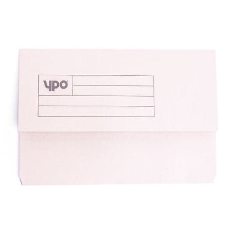 YPO Economy Document Wallet, Foolscap, Buff - Pack of 50