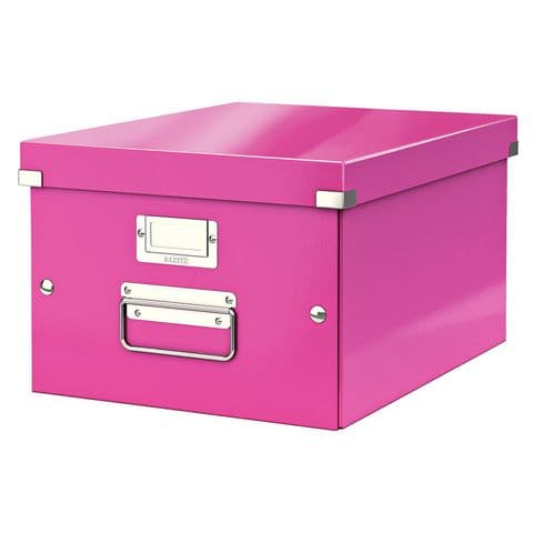 Leitz Click & Store WOW Medium Storage Box, A4 - Pink