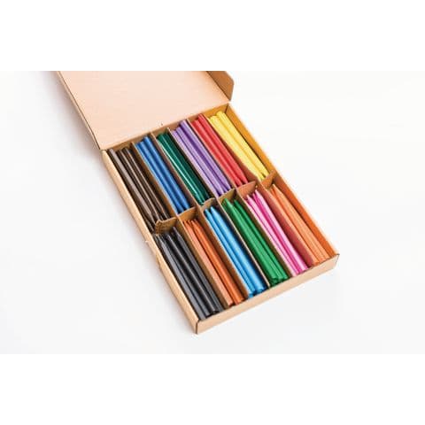 YPO Plastic Pencil Crayons, Assorted Colours – Pack of 120
