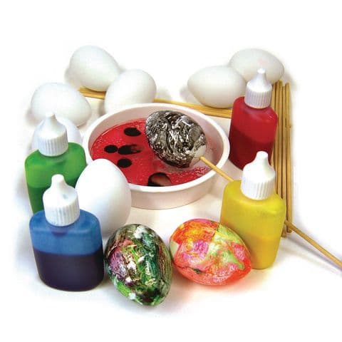 Plastic Eggs & Mounting Sticks Pack of 10