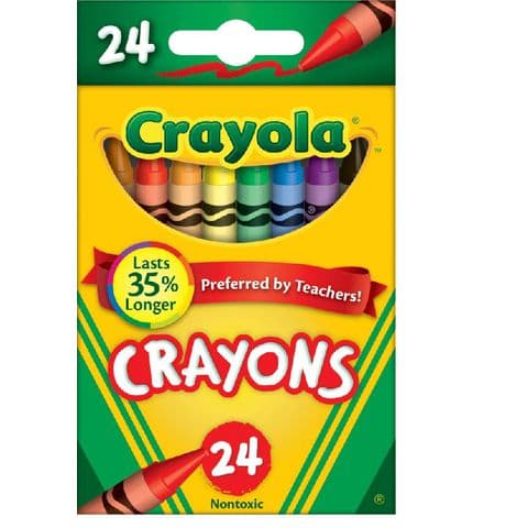 Crayola Wax Crayons - Pack of 24