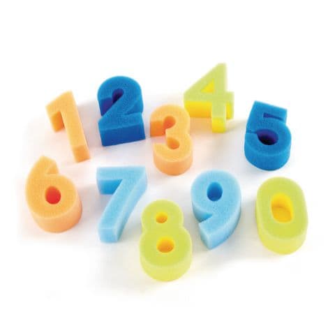 Sponge Stamps Numbers - Pack of 10