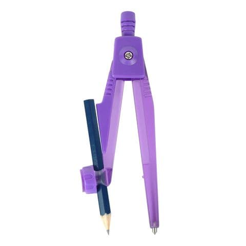 YPO Plastic Compass & Pencil, Assorted Colours- Pack of 25
