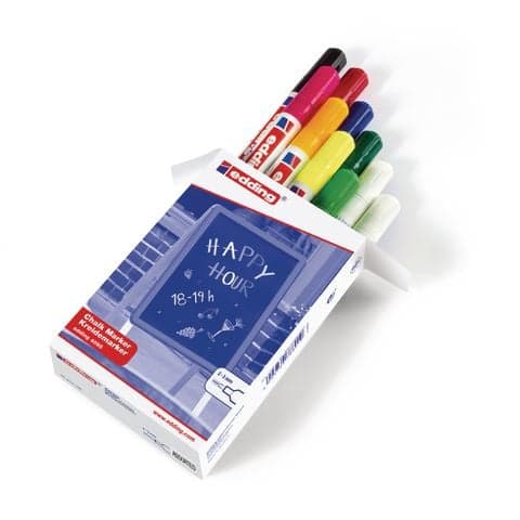 edding Chalk Markers, Assorted Colours 4095 – Pack of 10