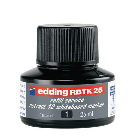 edding BTK25 Drywipe/Whiteboard Marker Refill Ink, Black