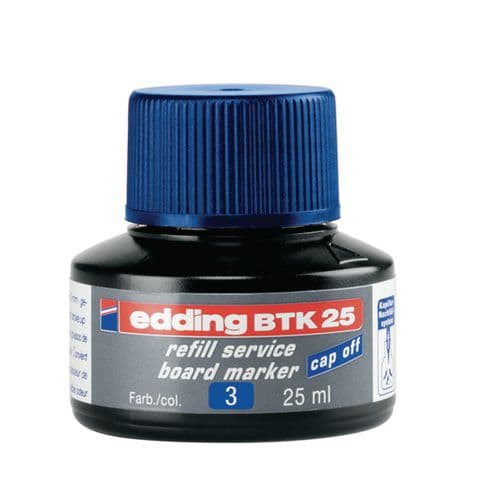 edding BTK25 Drywipe/Whiteboard Marker Refill Ink, Blue
