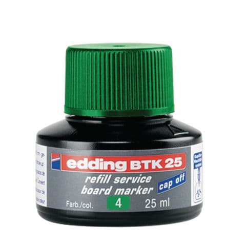 edding BTK25 Drywipe/Whiteboard Marker Refill Ink, Green