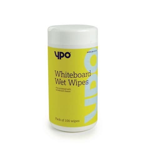 YPO Whiteboard Cleaning Wipes - Tub of 100