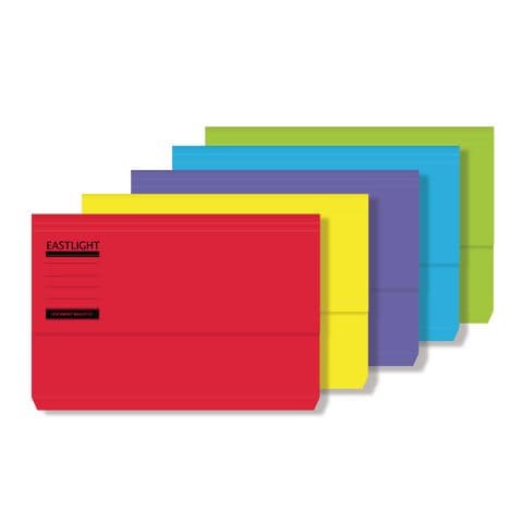 Document Wallets - Pack of 25. Assorted Colours