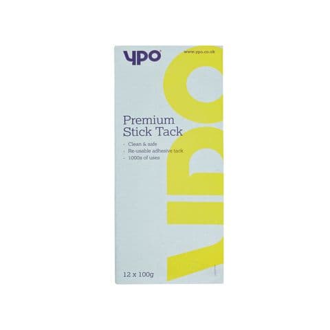 YPO Premium Stick Tack, 100g – Pack of 12