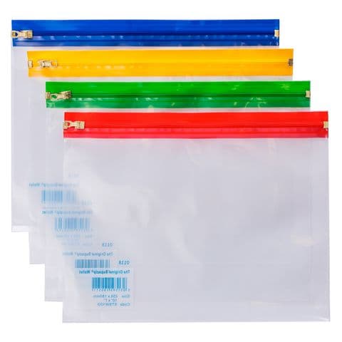 YPO Zip Wallets, A5, Assorted Colours – Pack of 25