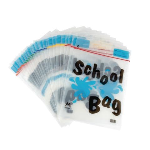 Heavyweight School Bags - Pack of 25. Assorted Colours