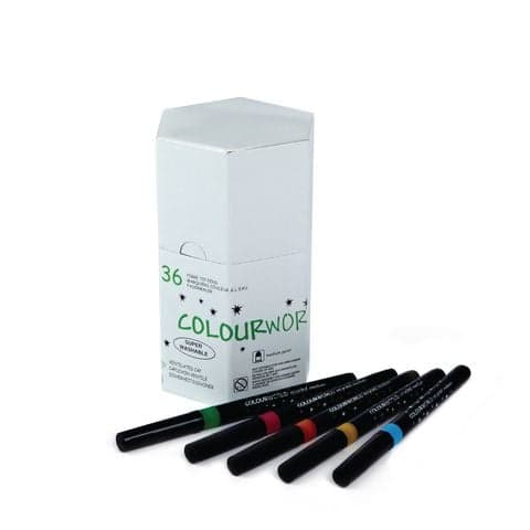 Colourworld Recycled Colouring Pens - Tub of 36