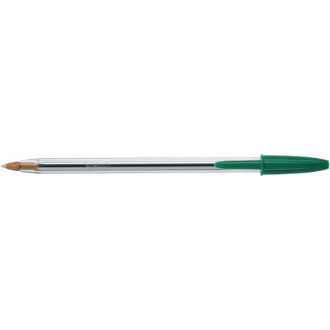 BIC&reg; Cristal Original Ballpoint Pens, Green – Pack of 50
