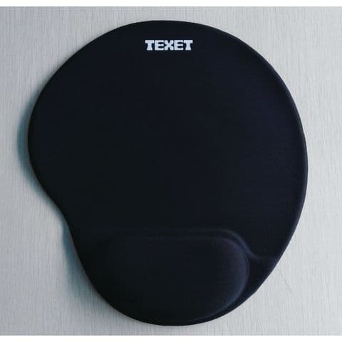 Gel Mousepad with Wrist Support – Black