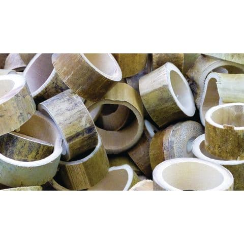 Natural Materials – Natural Bamboo Circle Offcuts - Pack of 500g
