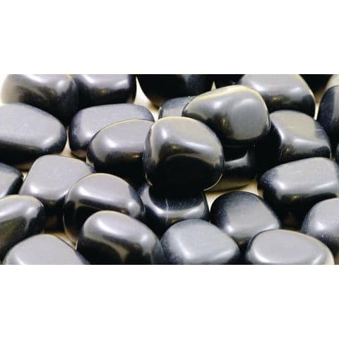 Natural Materials – Black Polished Pebbles - Pack of 1kg