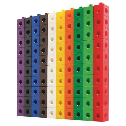 YPO 2cm Linking Cubes - 100 Pieces