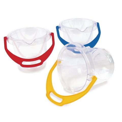 Transparent Buckets - Pack of 3