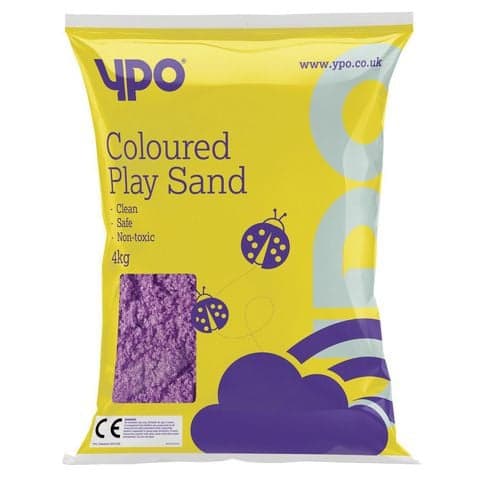 YPO Coloured Play Sand - Purple, 4kg