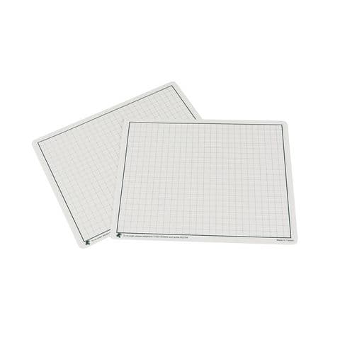 YPO Flexible Write 'n' Wipe Whiteboards, Plain/Gridded - Pack of 30