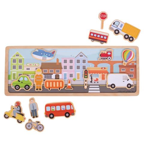 Magnetic Board Puzzle - City