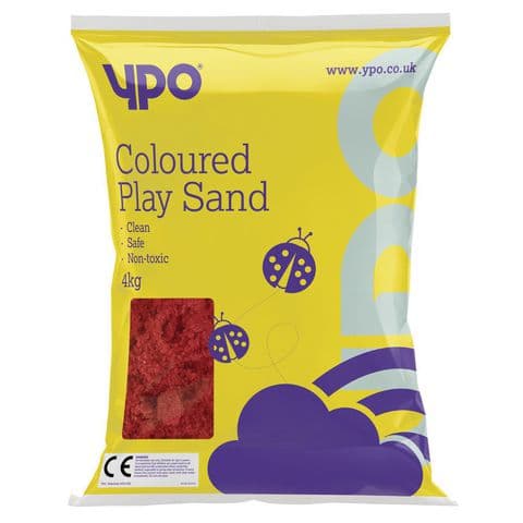 Red Coloured Play Sand – 4kg