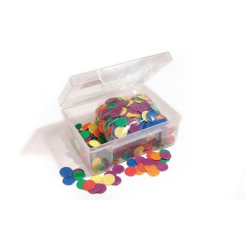 YPO Plastic Counters, 19mm, Pack of 1000